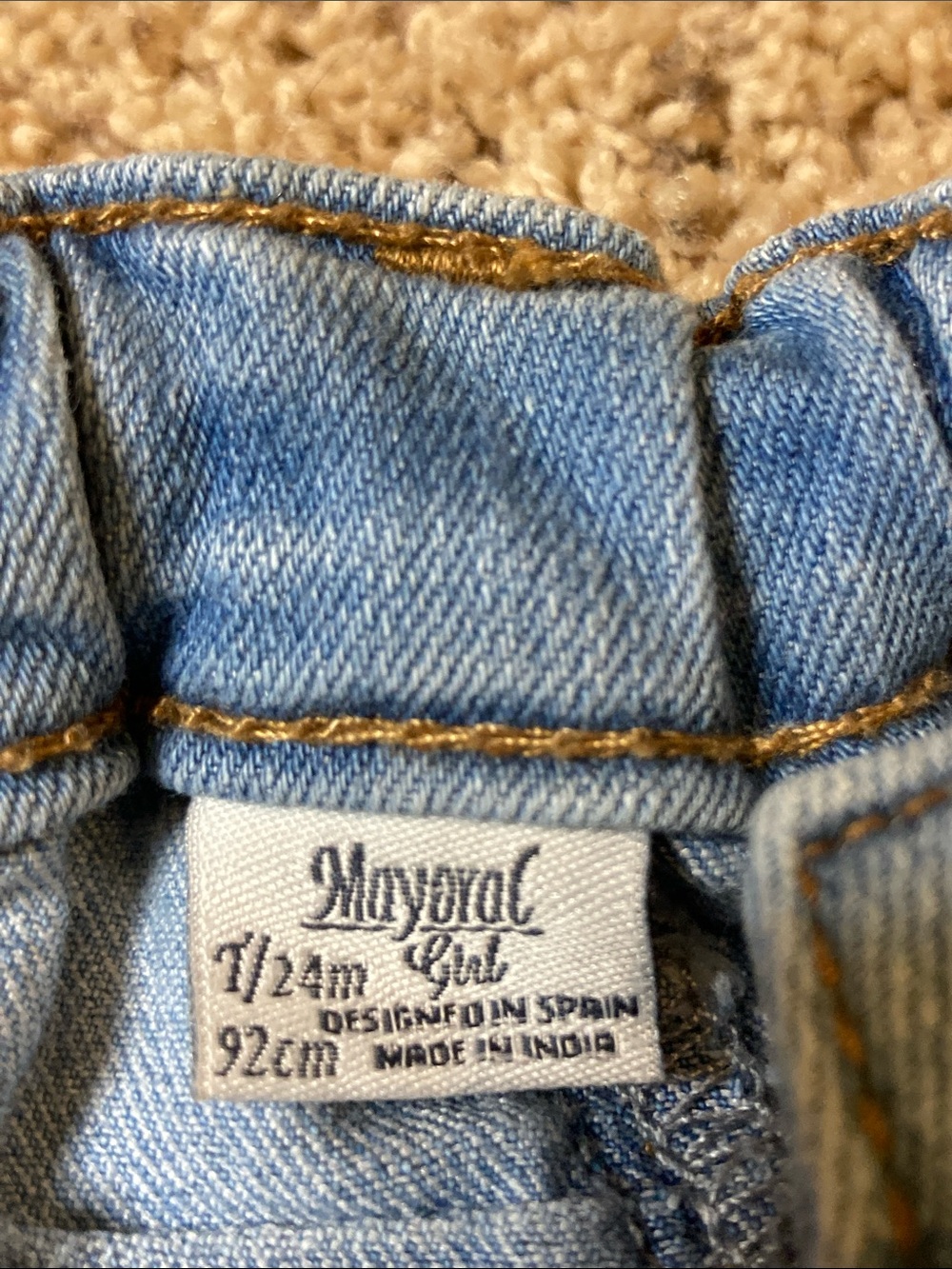 Mayoral Light Blue Toddler Girls' Skinny Jeans - Picture 2 of 10